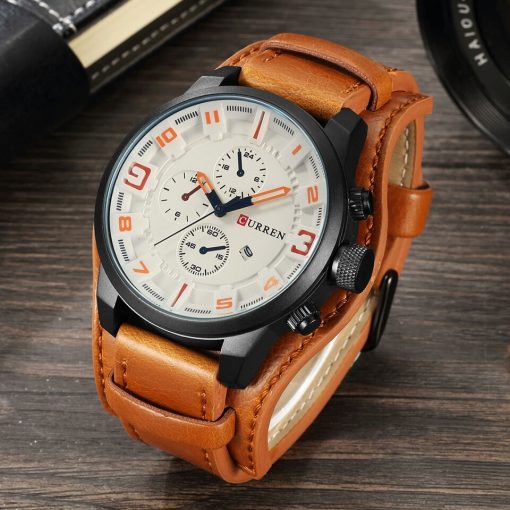 Curren Men Leather Watch